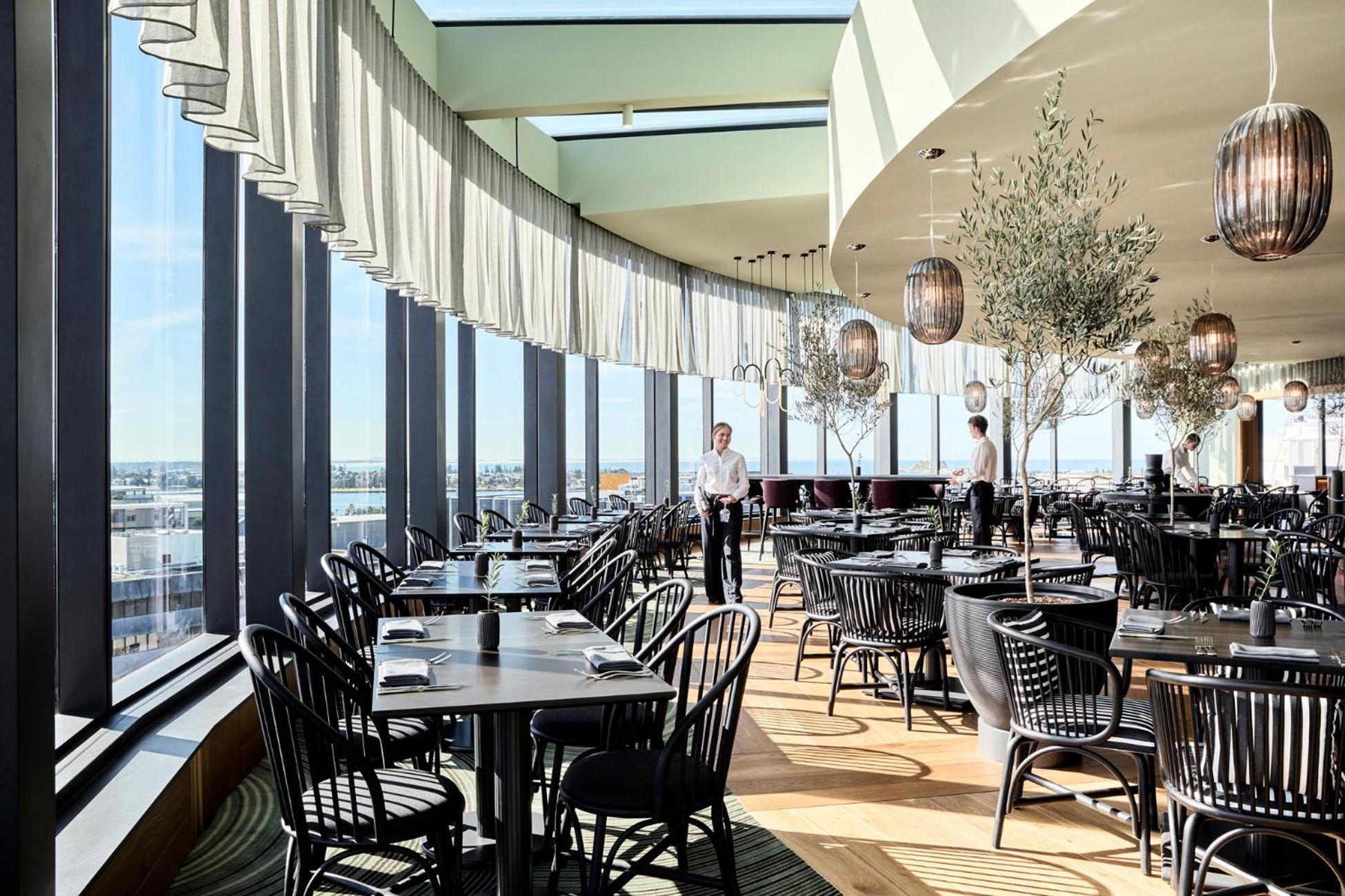 Hotel Crystalbrook Kingsley Newcastle Exterior foto Restaurant